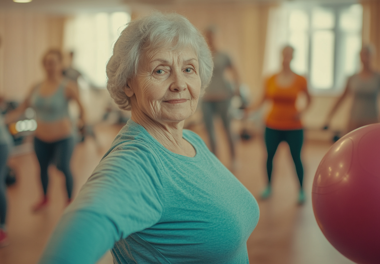 Портрет тренерки старшого віку